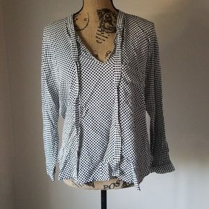 Zara polka dot blouse